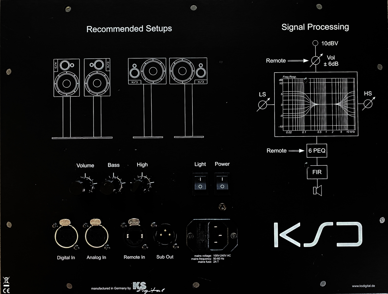 KS Digital A200 MK2 Black Left