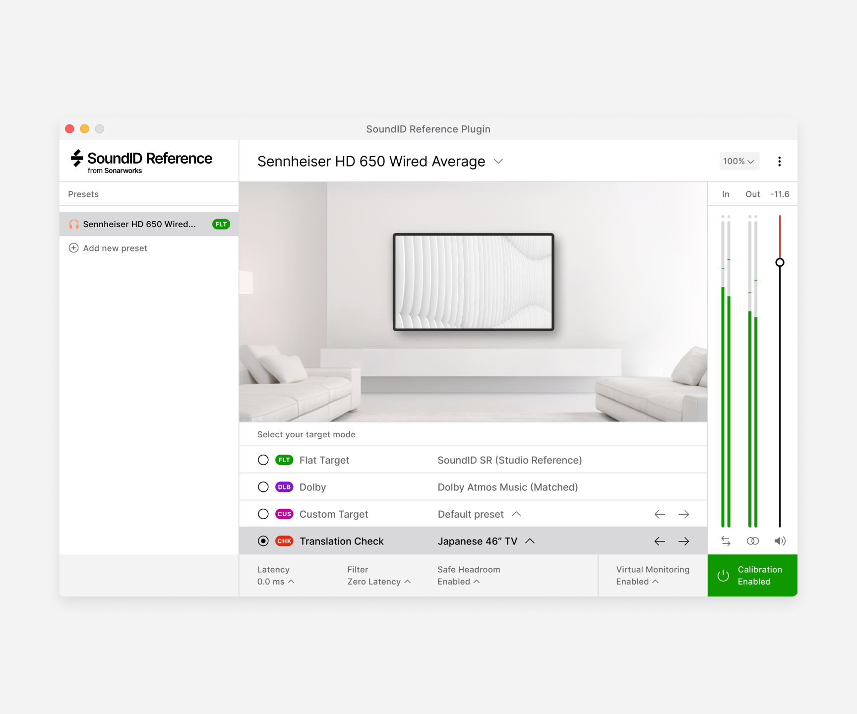 Sonarworks SoundID Reference Virtual Monitoring