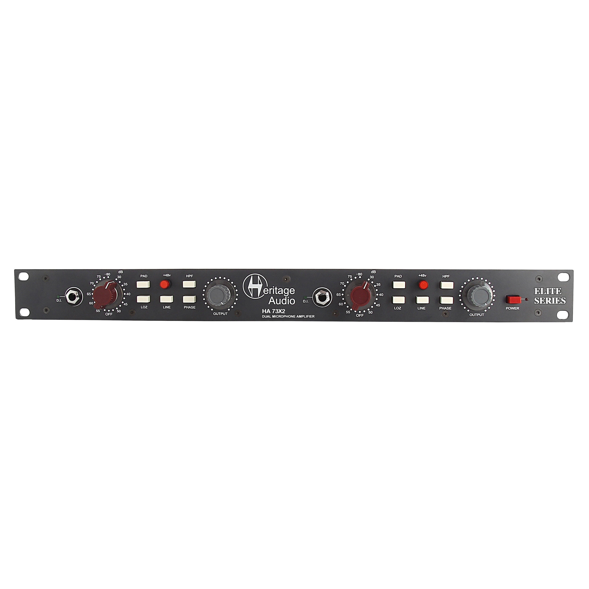 Heritage Audio HA73X2 ELITE - Dual Channel 1073 Mic Preamp