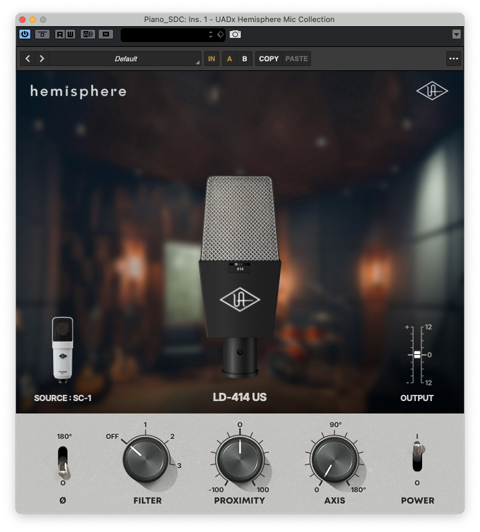 Universal Audio SC-1 Standard Condenser with Hemisphere Mic Modeling